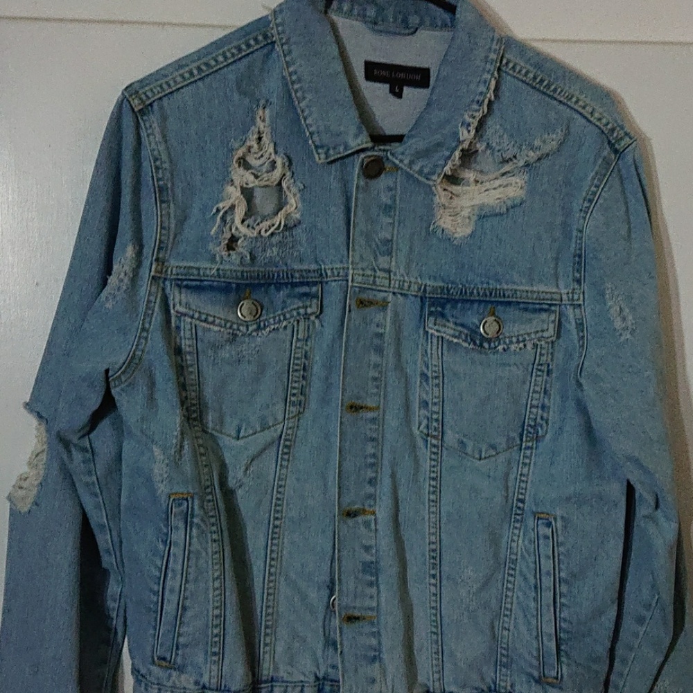 Distressed Jean Jacket